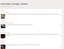 Tablet Screenshot of borrowedboughtstolen.blogspot.com