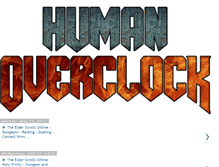 Tablet Screenshot of humanoverclock.blogspot.com