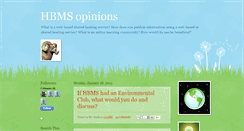 Desktop Screenshot of hbmsopinions.blogspot.com