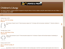 Tablet Screenshot of catholicchildrensliturgy.blogspot.com