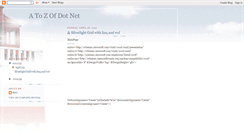 Desktop Screenshot of a2zofdotnet.blogspot.com