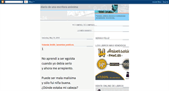 Desktop Screenshot of diarioescritoraanonima.blogspot.com