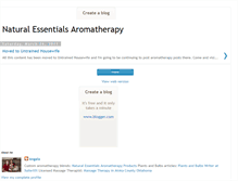 Tablet Screenshot of essentialsaromatherapy.blogspot.com