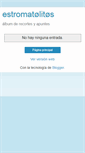 Mobile Screenshot of estromatolitos.blogspot.com