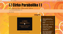 Desktop Screenshot of cirkoparaboliko.blogspot.com