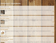 Tablet Screenshot of homespuninspirations.blogspot.com