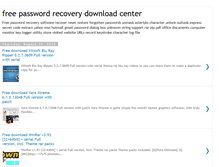 Tablet Screenshot of freepasswordrecovery.blogspot.com