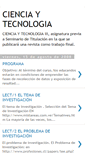 Mobile Screenshot of cienciaytecnologia2008.blogspot.com