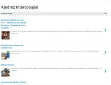 Tablet Screenshot of ajedrezintercolegial.blogspot.com