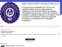 Tablet Screenshot of organizacionestudiantilitm.blogspot.com