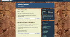 Desktop Screenshot of medievalwoman.blogspot.com