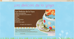 Desktop Screenshot of lasdeliciasdelayaya.blogspot.com