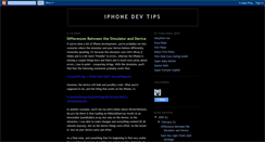 Desktop Screenshot of iphonedevtips.blogspot.com