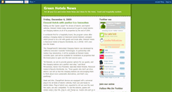 Desktop Screenshot of greenhotelsnews.blogspot.com