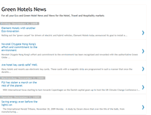 Tablet Screenshot of greenhotelsnews.blogspot.com