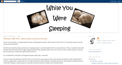 Desktop Screenshot of ithappenedwhileyouweresleeping.blogspot.com