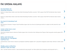 Tablet Screenshot of fai-unisma-malang.blogspot.com