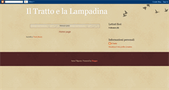 Desktop Screenshot of iltrattoelalampadina.blogspot.com