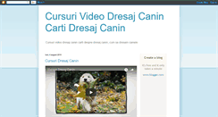 Desktop Screenshot of cursurivideodresajcanin.blogspot.com