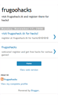 Mobile Screenshot of frugoohacks.blogspot.com