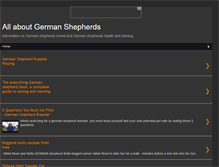 Tablet Screenshot of germanshepherdsinfo.blogspot.com