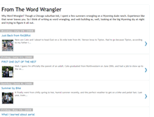 Tablet Screenshot of fromthewordwrangler.blogspot.com