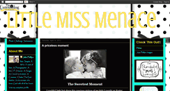 Desktop Screenshot of littlemissmenace.blogspot.com