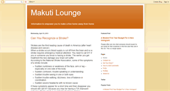 Desktop Screenshot of makutilounge.blogspot.com