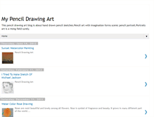 Tablet Screenshot of pencildrawingart.blogspot.com