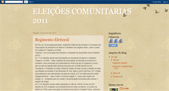 Desktop Screenshot of eleicoescomunitariascuiaba2011.blogspot.com