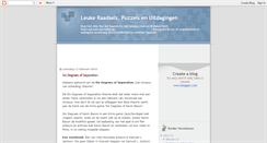 Desktop Screenshot of leukeraadsels.blogspot.com