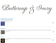 Tablet Screenshot of buttercupandivory.blogspot.com