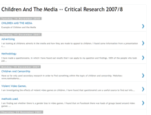 Tablet Screenshot of children-criticalresearch.blogspot.com