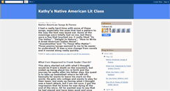 Desktop Screenshot of kathysnativelitclass.blogspot.com