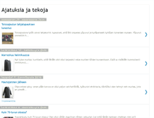 Tablet Screenshot of ajatuksiajatekoja.blogspot.com