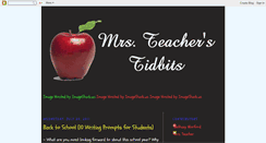 Desktop Screenshot of mrsteacherstidbits.blogspot.com