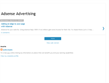 Tablet Screenshot of adsenseonlineforu.blogspot.com