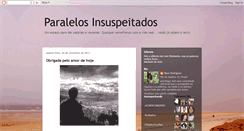 Desktop Screenshot of paralelosinsuspeitados.blogspot.com