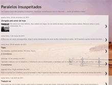 Tablet Screenshot of paralelosinsuspeitados.blogspot.com