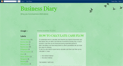 Desktop Screenshot of businessdiary-emma.blogspot.com