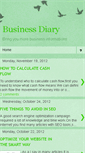 Mobile Screenshot of businessdiary-emma.blogspot.com
