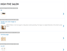 Tablet Screenshot of highfivesalon.blogspot.com