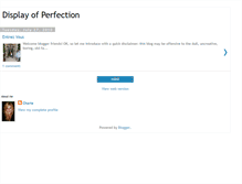 Tablet Screenshot of displayofperfection.blogspot.com