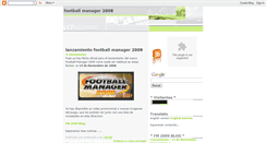 Desktop Screenshot of footballmanager08.blogspot.com