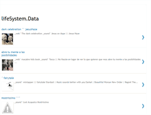 Tablet Screenshot of lifesystemdata.blogspot.com