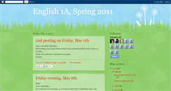 Desktop Screenshot of english1aspring2011.blogspot.com