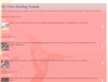 Tablet Screenshot of myownhealingsounds.blogspot.com