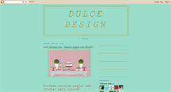 Desktop Screenshot of dulcedesign.blogspot.com