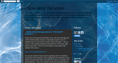 Desktop Screenshot of howdeepthewater.blogspot.com
