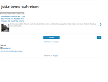 Tablet Screenshot of jutta-bernd-auf-reisen.blogspot.com